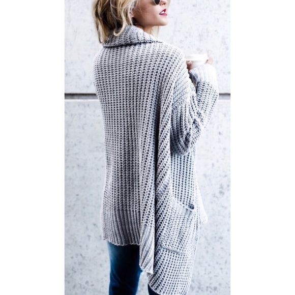 !CLEARANCE! Luxe Gray Cardigan - Picture 2 of 5